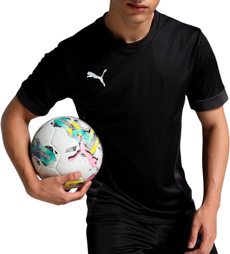 Puma teamgoal matchday jersey herre sportstrøje - sort-hvid-flad mørkegrå
