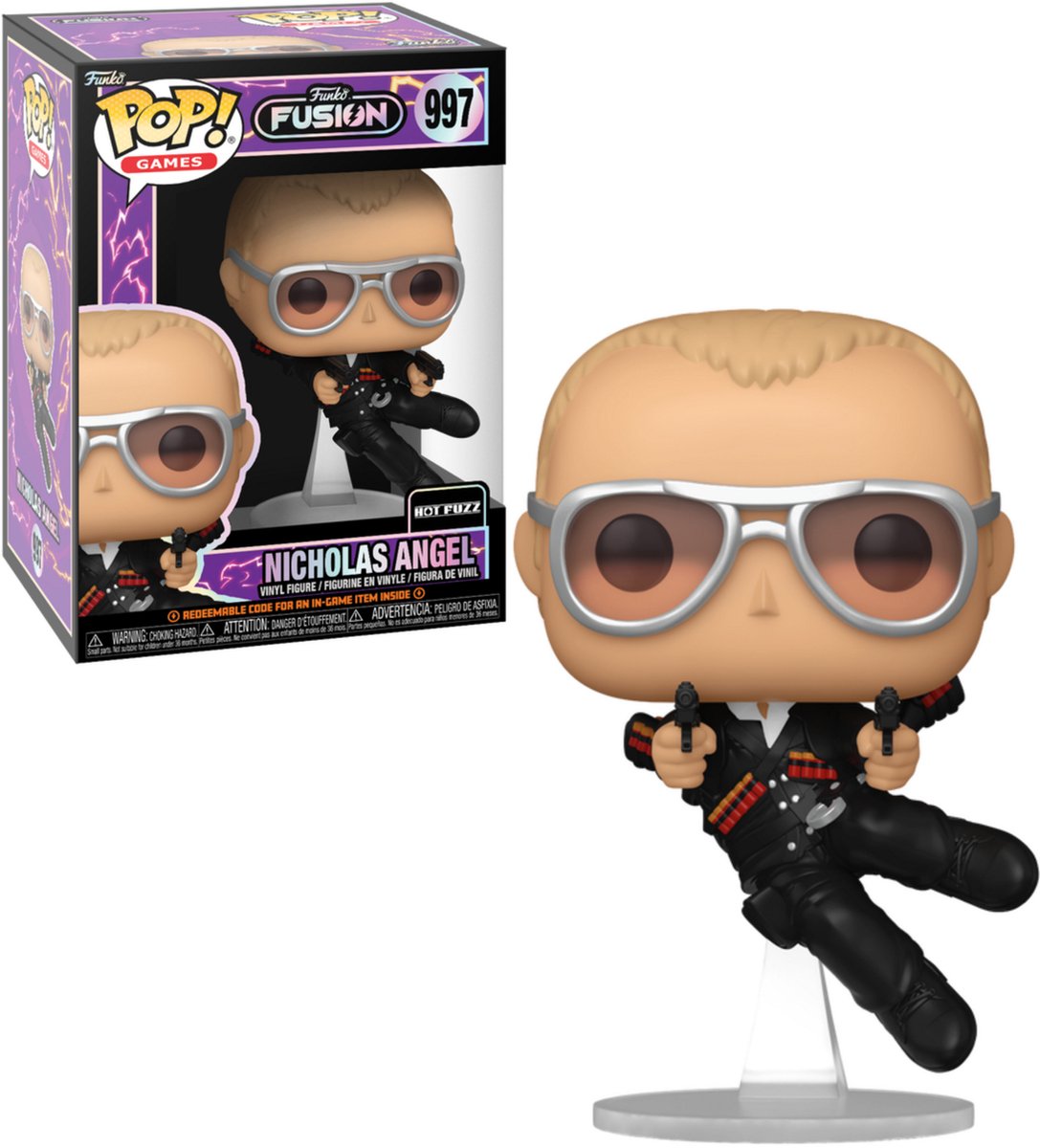 Funko pop! spil: fusion - nicholas angel #997 (hot fuzz)