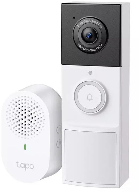Tp-link tapo d210 trådløs videodørklokke på batteri - inklusive klokkeklokke - 2k video - uden abonnement - ip65 - smart dørklokke