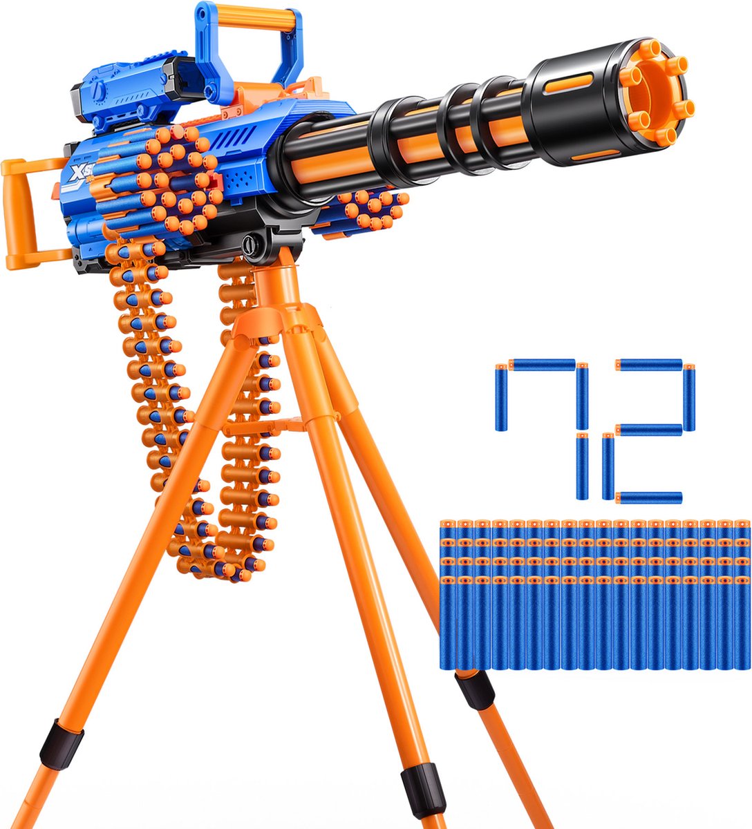 Xshot zuru x-shot sindssyge motoriseret rage fire blaster - 72 pile