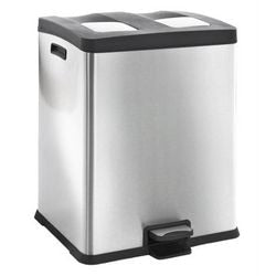 Eko pedalspand Vepa-spande fryder 30+30l rustfrit stål