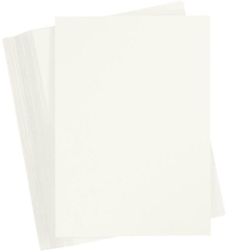 Creativ firma farvet pap, a4, ark 210x297 mm, 180 gr, råhvid, 100 ark 1 æske