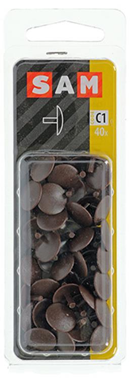 Mack 1017337 - plastbetræk brun 40 stk | 10 stk