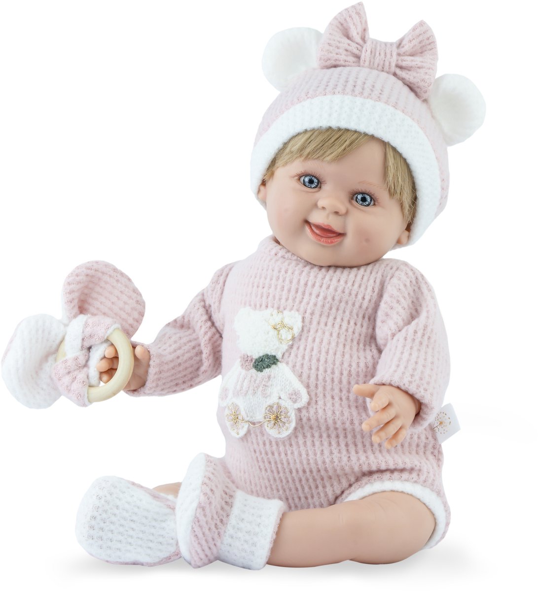 Marina pau marina - pau dukke rosie teddy estuche - 45 cm flerfarvet legetøjsdukke.