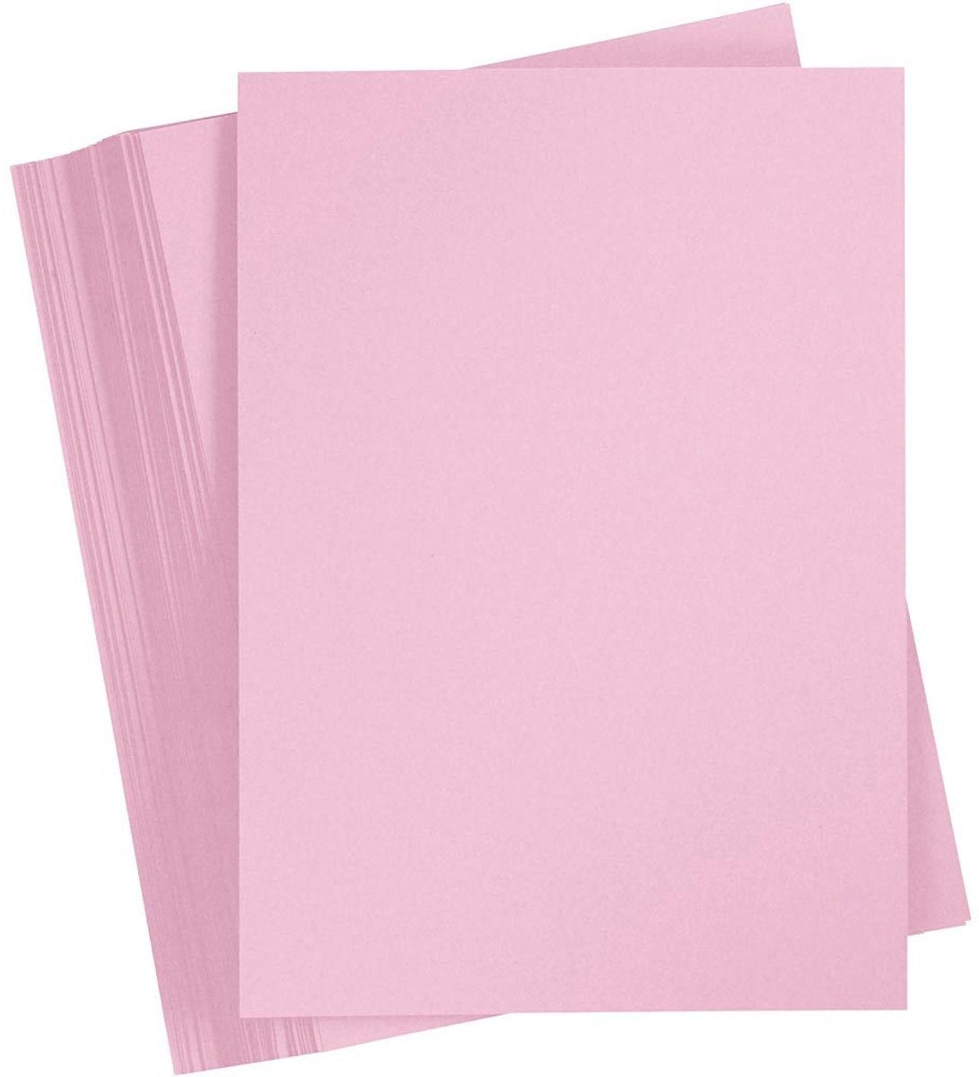 Creativ firma farvet pap, a5, 180 gr, lys pink, 1x100 ark