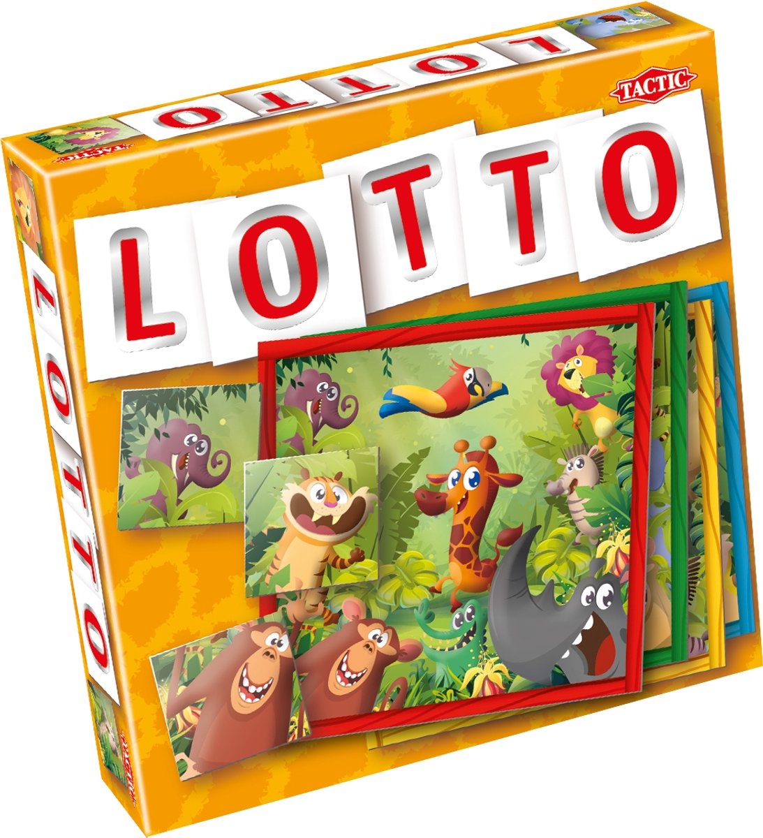 Taktisk lotto jungle – kortspil – søg find – familiespil – 2-4 spillere – fra 3 år