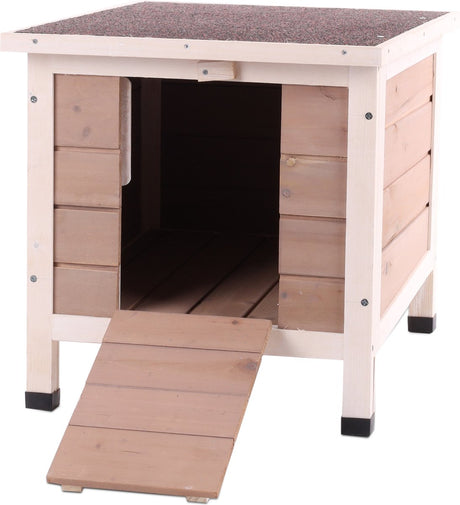 Flamingo shelter hyggelig urban - brun - natbur til gnavere eller høns - 42 x 50 x 43 cm