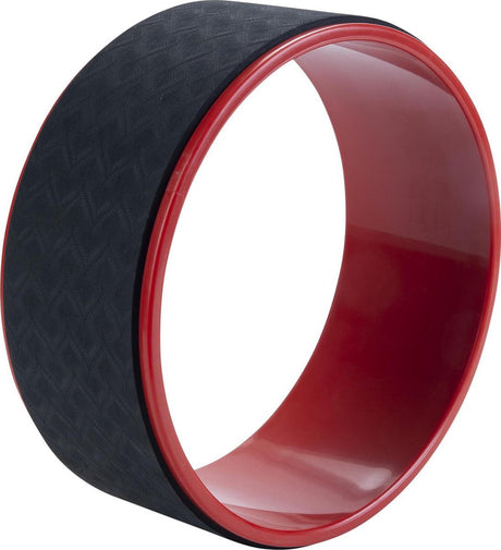 Pure2improve - yogahjul - yogahjul - yogarulle - diameter 32,5 cm - sort og rød