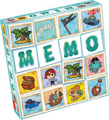 Tactic memo pirates - memo spil - find de rigtige par - pirater, skattekister og eventyr - brætspil for børn og familier - 2 til 6 spillere - fra 3 år