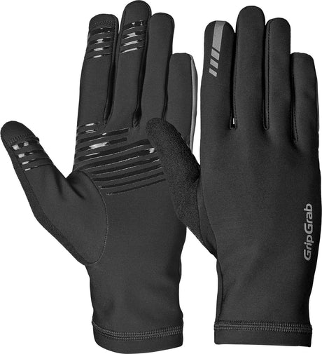 Gripgrab - isolator 2 forår efterår cykelhandsker long finger thermo uden polstring - sort - unisex - størrelse xxl