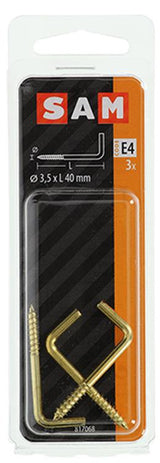 Mack 1019703 - skrue tommelfinger messing 3stk 3,5 x 40mm | 10 stk