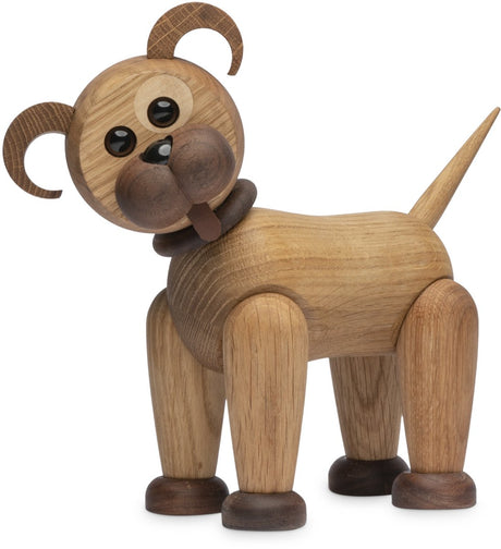 Spring copenhagen wooden figure animal dog buddy 600g h20.5xw11xl20cm (made in vietnam) speelgoedfiguur kinderen en volwassenen