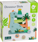 Klassisk verden trækuglebane dinosaur - pædagogisk legetøj 4-delt.