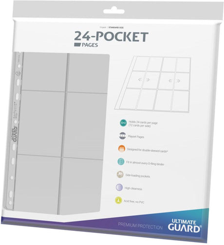 Ultimate guard 24-pocket quadrow sider side-loading (10) - gennemsigtig