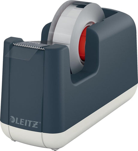 Leitz hyggelig tapeholder - selvklæbende tape dispenser inklusive klæbende tape - ideel til hjemmekontor, der arbejder hjemmefra - fløjlsgrå