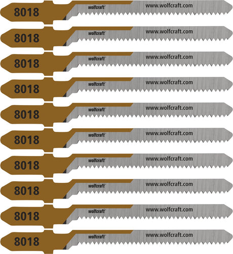 Wolfcraft - triplex stiksavklinger - 10 stykker - 20 mm - rent buet snit - T-skaft - 8018100