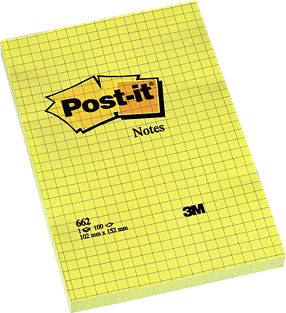 Quantore memoblok post-it 662 102x152mm diamantgul