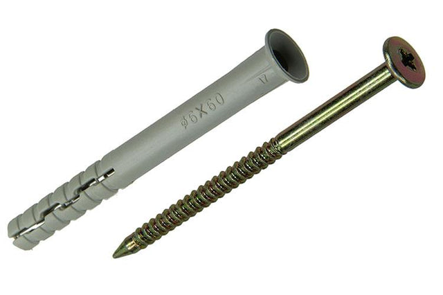 Mack 1017908 - nylon sømprop polyamid 10 stk 6 x 60 mm | 5 stk