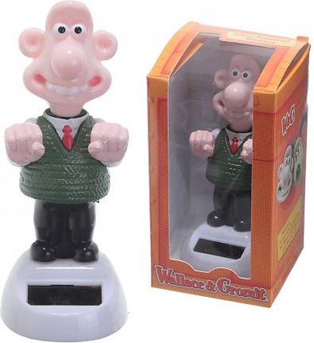 Umærket Sans Marque Wallace Gromit solenergifigur