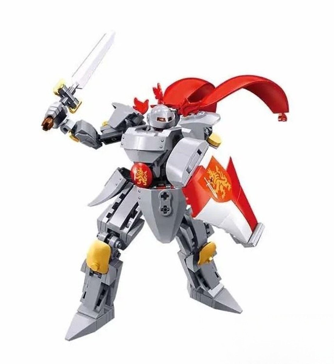 Sluban exosuit ridder rød byggelegetøj actionfigur - byggelegetøj - byggesæt med 209 byggeklodser - m38-b1309 - fra 6 år