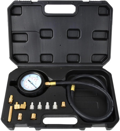 Geko automatisk trykmålersæt - 0-500 psi - 12 adaptere - 60 cm slange