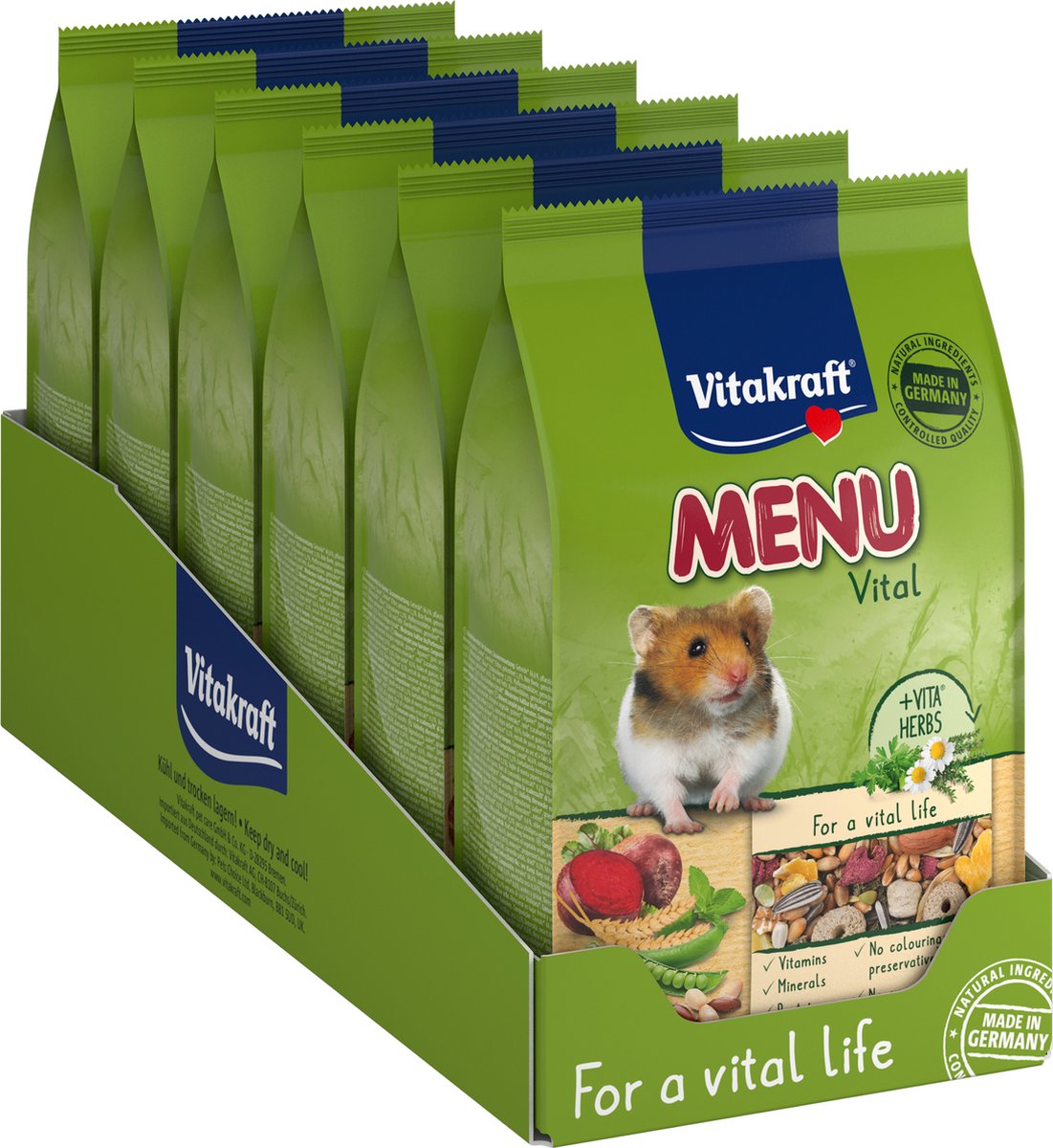 Vitakraft menu vital - hamstermad - 6x400 gram