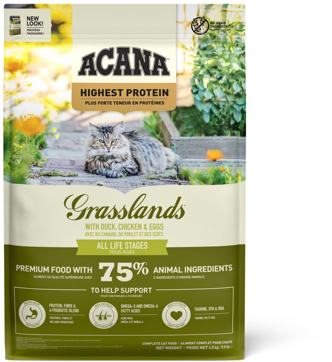 Acana kattegræsarealer and kyllingæg - kattefoder - 4,5 kg