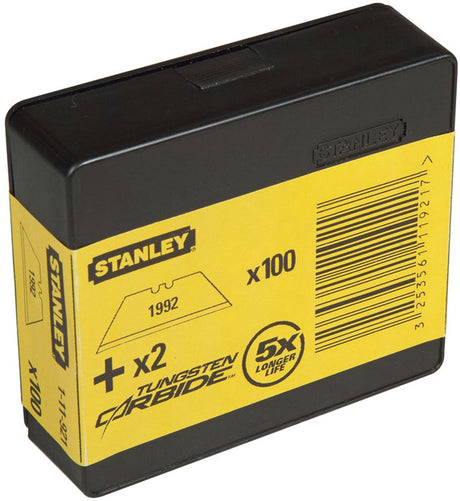 Stanley håndværktøj reserveblade 1992 uden huller - 100 stk dispenser - 8-11-921 - 8-11-921