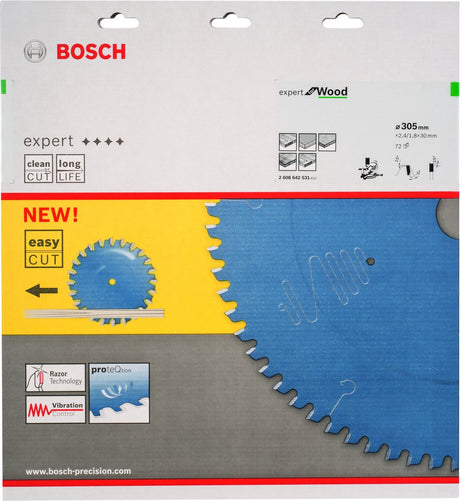 Bosch - rundsavsklingeekspert til træ 305 x 30 x 2,4 mm, 72