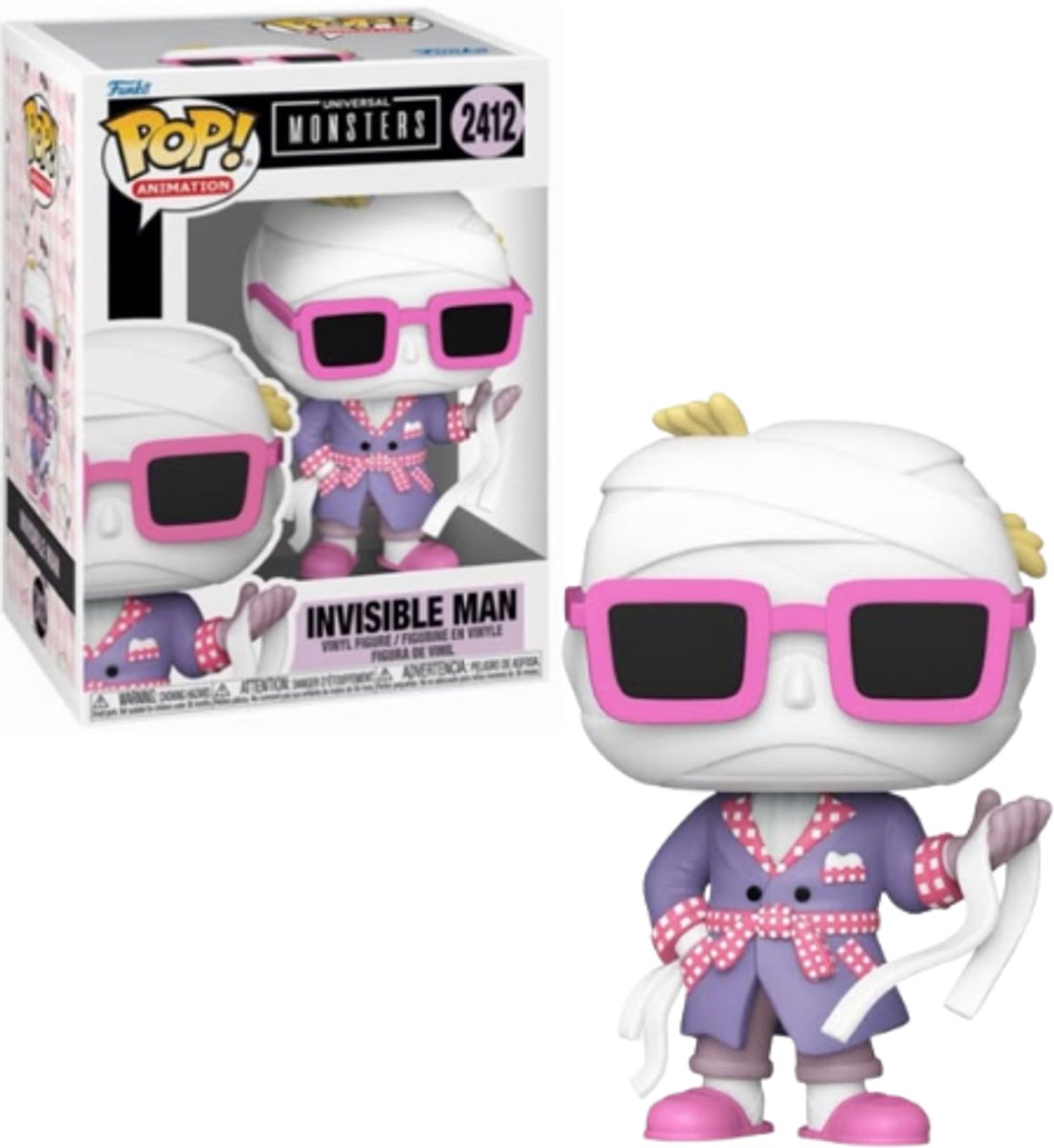Funko pop! animation: universelle monstre - usynlig mand #2412