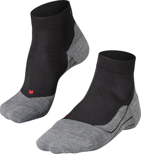Falke ru4 korte anti-blister bomuld funktionelt materiale løbestrømper herre sorte - str. 46-48