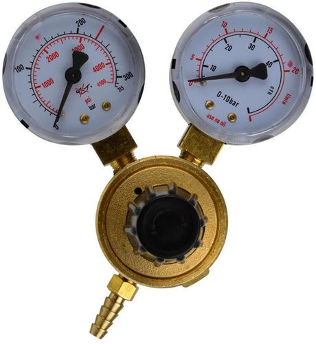 Geko argon mix trykregulator - 2 manometre - høj kapacitet