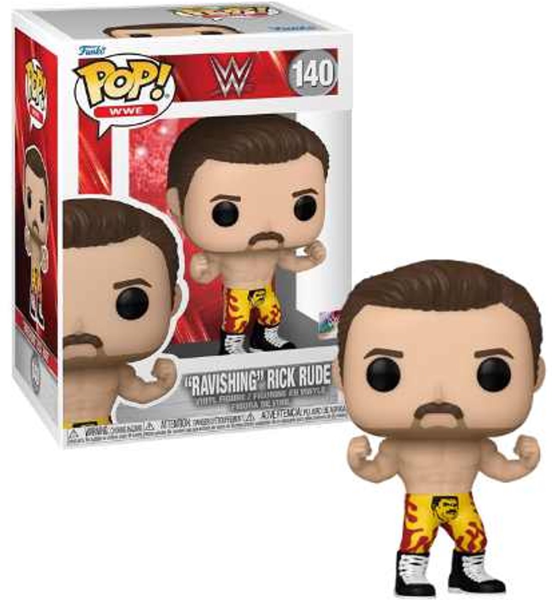Funko wwe - pop! rick rude 9 cm samlerfigur - flerfarvet