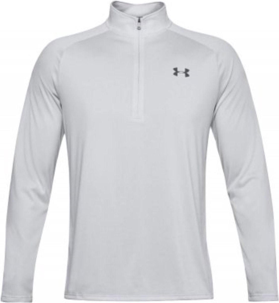 Under armour ua tech 2.0 1 2 lynlås-grå herre sportstrøje - halogrå - hvid