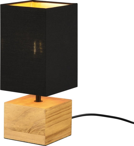 Rl lev din lysvirkelighed træagtig - bordlampe - sort;brun
