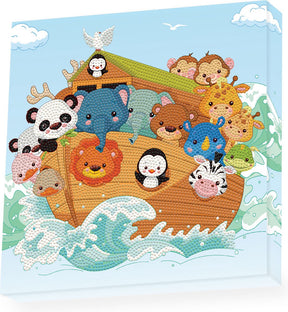 Diamond dotz® diamantdotz - diamantmalesæt - 28x28cm - dyr - Noas ark