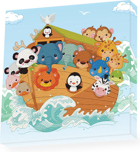 Diamond dotz® diamantdotz - diamantmalesæt - 28x28cm - dyr - Noas ark