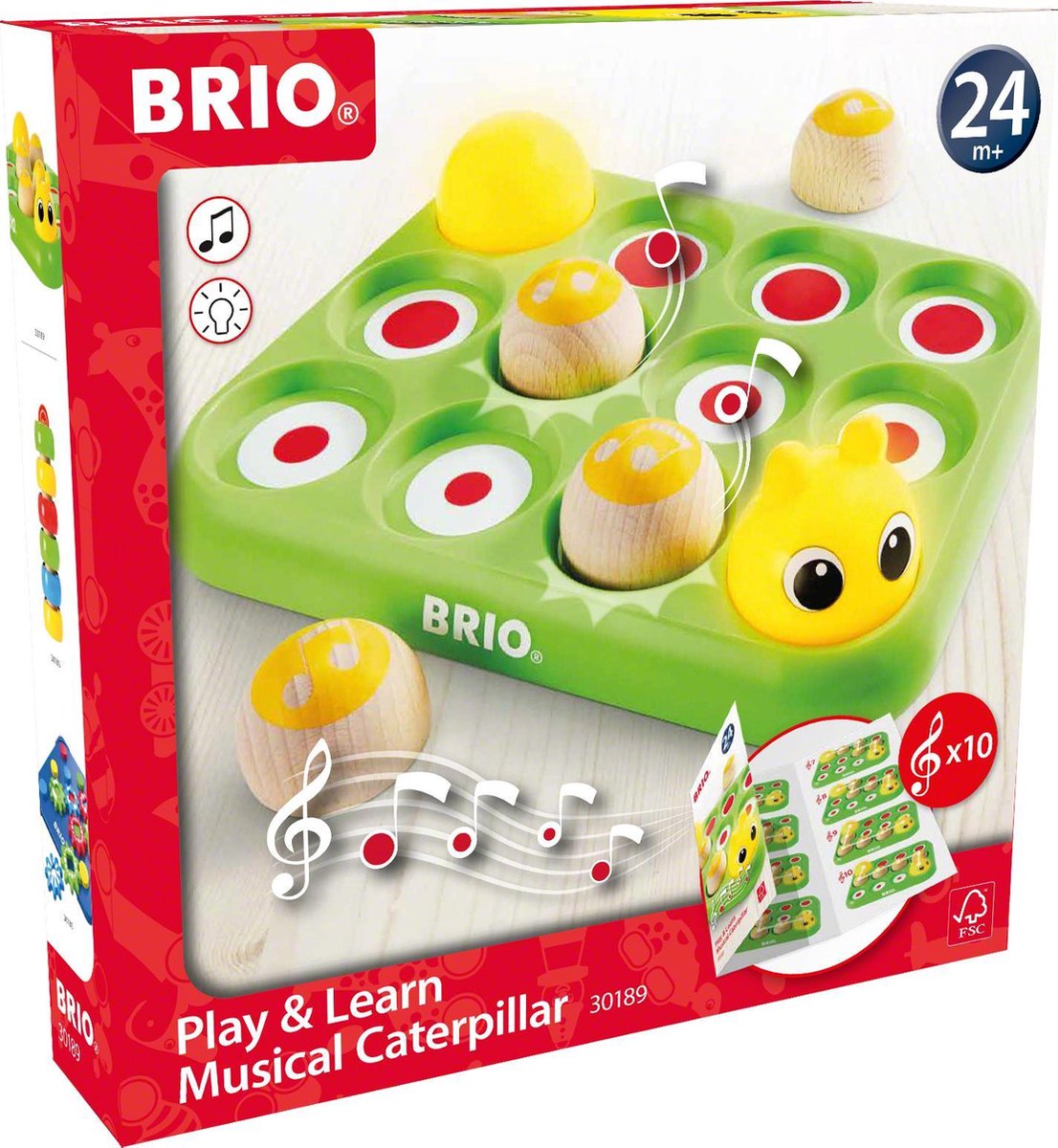 Brio musical caterpillar - 30189 - pædagogisk spil