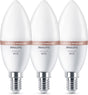 Philips led philips smart lighting - led-kaarslamp - e14 fitting - rgb - gekleurd en instelbaar wit licht - dimbaar - 3 pack - 40w - kaarslamp: c37 - wifi