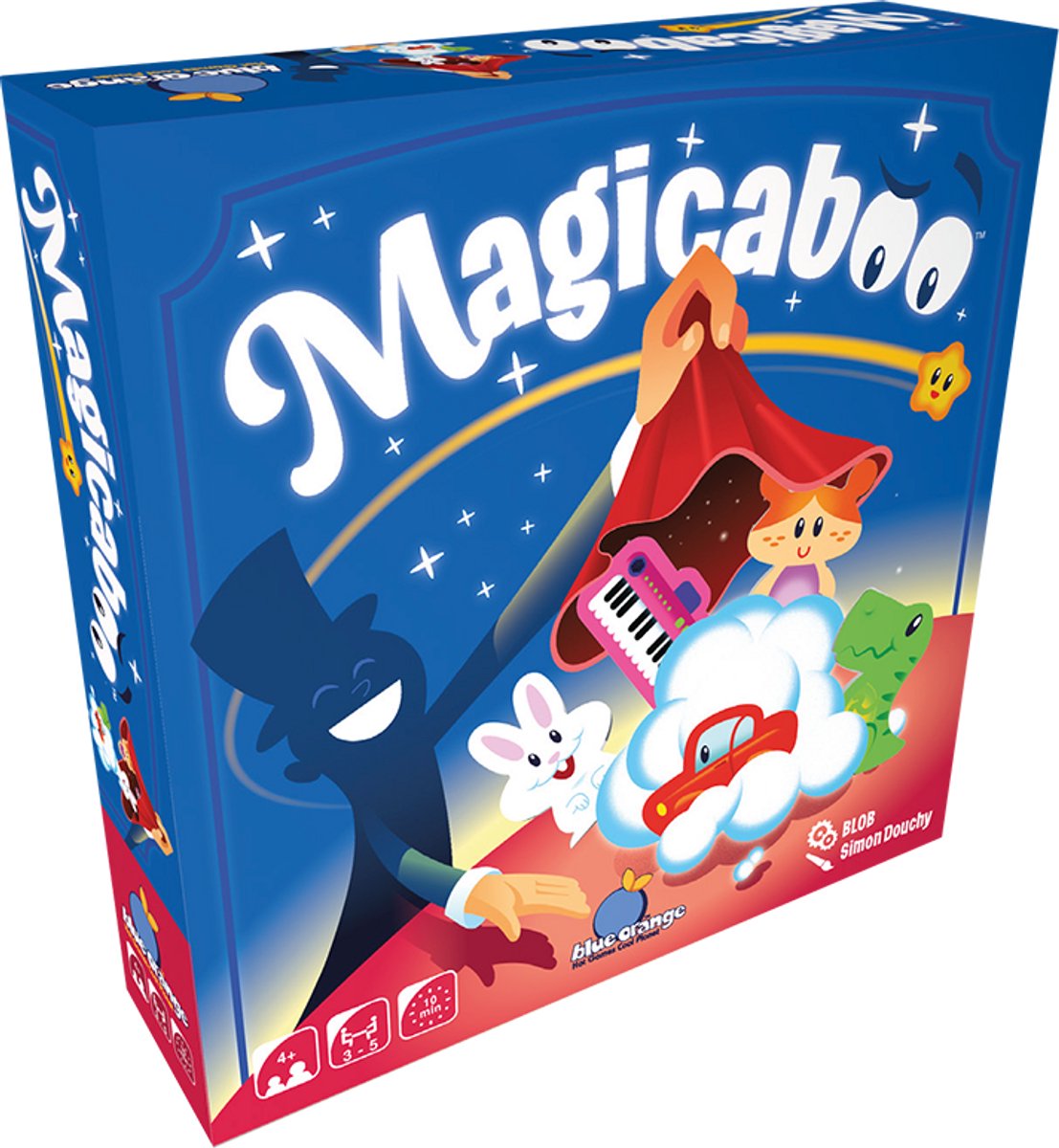 Geronimo spil magicaboo - blå orange - - børnespil - fra 4 år - fra 3 til 5 spillere
