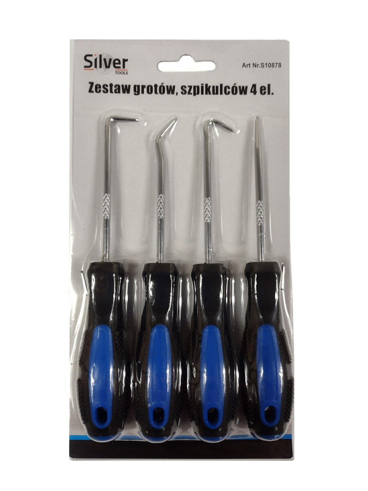 Silver set haken en grotten 4szt