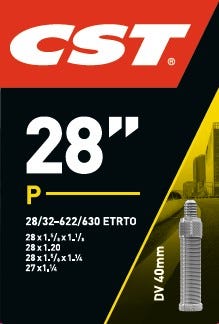 CST Inner Tube DV16 28 tommer 28 32-622 DV 40 mm 071604
