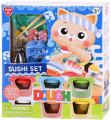 Playgo sushi lersæt - 6 lerpotter