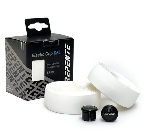 Repente styrtape elastisk greb 3,4 mm gel hvid