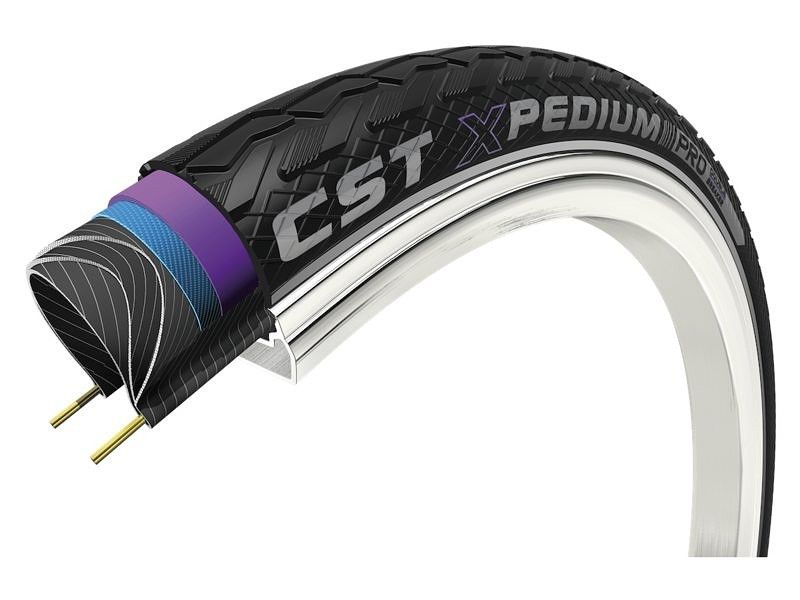 Cst ydre dæk xpedium pro 26 x 1,75'' 47-559 - sort med refleks