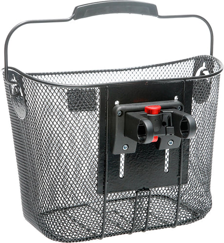 Newlooxs Tuscany Klickfix - aftagelig cykelkurv - styr - 19 liter - stål - sort