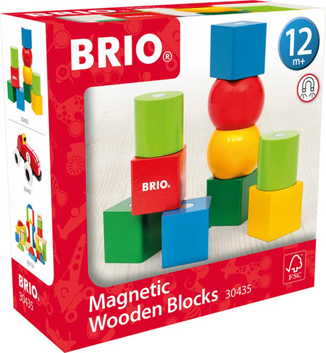 Ravensburger Brio - 30435 træklodser med magneter | legetøjsbyggeklodser til børn fra 12 måneder