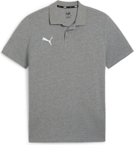 Puma teamgoal casuals polo herre sportstrøje - mellemgrå meleret - hvid