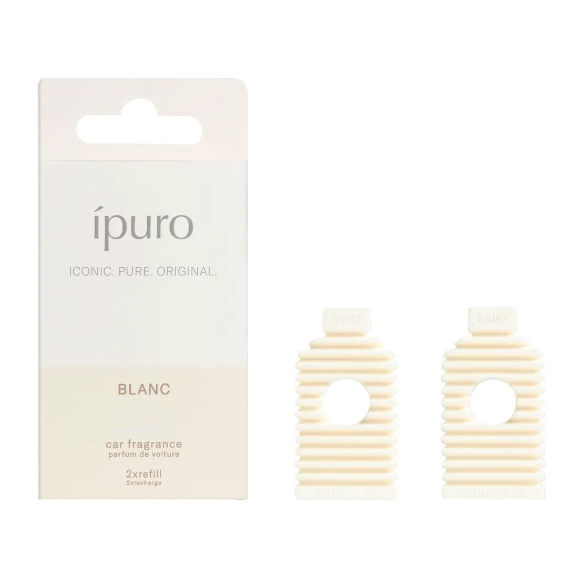 Ipuro car line blanc refill 2 x 9gr