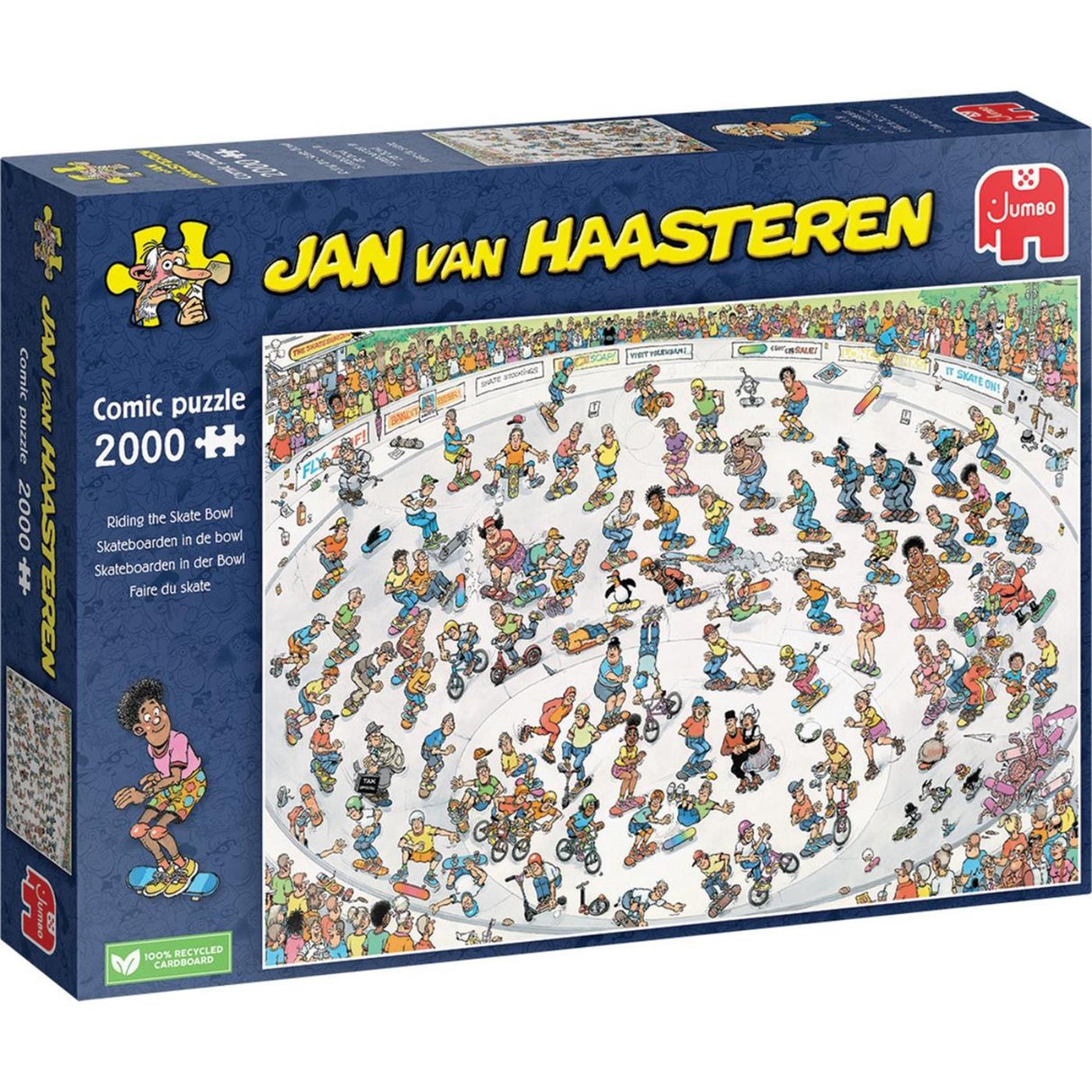Jumbo Jan van Haasteren puslespil skateboarding i skålen 2000 brikker